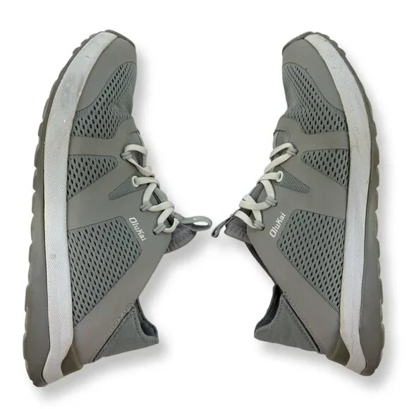 OluKai Women’s Slip-On Athletic Shoes Light Gray White Size US 9 EU 39 - Picture 6 of 11